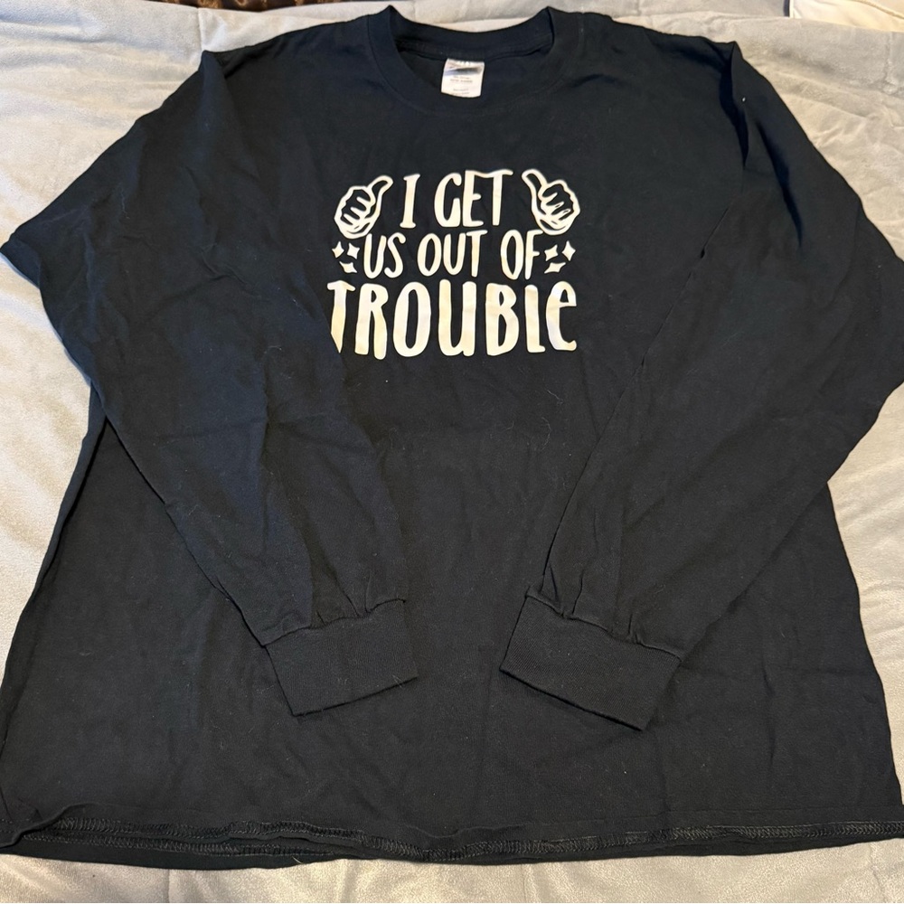 Gildan Black Long Sleeve Graphic Tee
